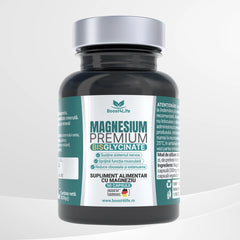 Magneziu Bisglicinat Premium, 815 mg, 30 capsule vegane