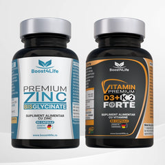 Zinc Bisglicinat Premium + Vitamina D3+K2 Forte Premium