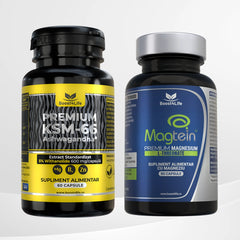 Ashwagandha KSM-66 Premium + Magtein® Magneziu L-Treonat Premium