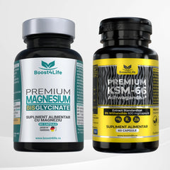Magneziu Biglicinat Premium + Ashwagandha KSM-66 Premium