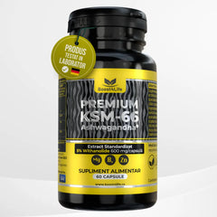 Ashwagandha KSM-66 Premium, 600 mg, 60 capsule vegane