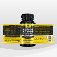 Ashwagandha KSM-66 Premium, 600 mg, 60 capsule vegane