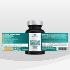 Magneziu Bisglicinat Premium, 815 mg, 30 capsule vegane