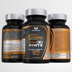Vitamina D3+K2 Forte Premium, MG Caps®, 60 capsule moi
