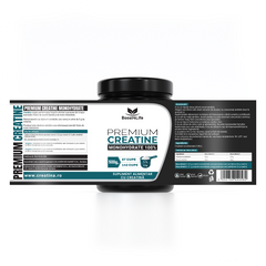 Premium Creatina Monohidrata 100%, 500 g, fara aroma, vegan