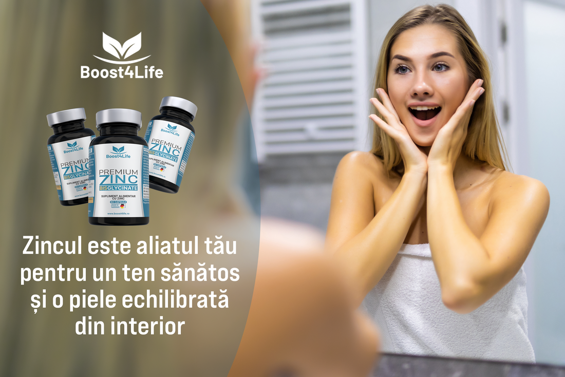 Zinc și piele: acnee, eczeme și refacere celulară