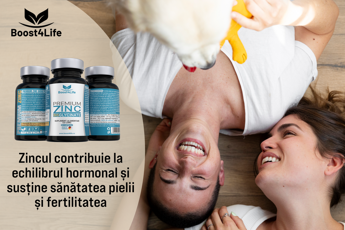 Zinc și sistemul hormonal: echilibru în perioade critice