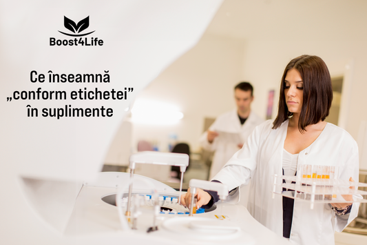 Analize de laborator 'conform etichetei' Boost4Life