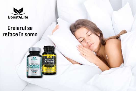 Somn & regenerare: rolul Magneziului și Ashwagandhei în neurotransmițători