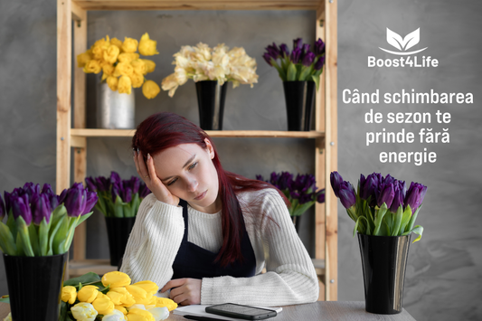persoană obosită la schimbarea sezonului de primăvară concept oboseală sezonieră și nivel scăzut de energie