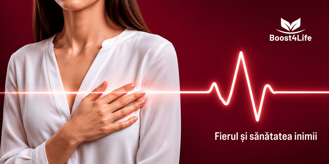 Capsule Fier Bisglicinat Premium Boost4Life - supliment pentru deficit de fier și palpitații inexplicabile