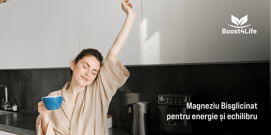 Starea de echilibru pe care Magneziu Bisglicinat Premium Boost4Life o susține prin reducerea oboselii și funcționarea normală a sistemului nervos