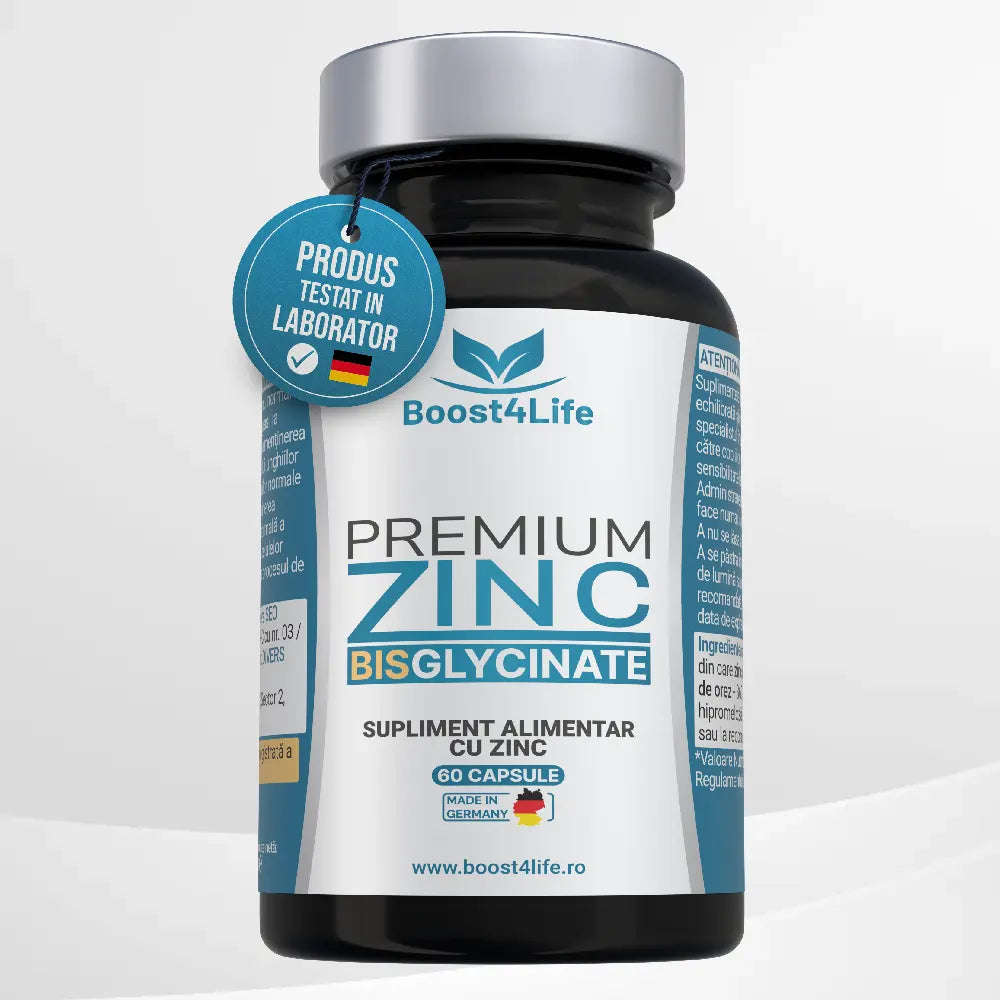 Zinc Bisglicinat Premium, 83,35 mg, 60 Capsule Vegane