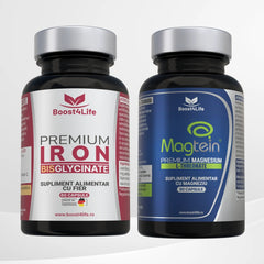 Fier Bisglicinat Premium + Magtein® Magneziu L-Treonat Premium