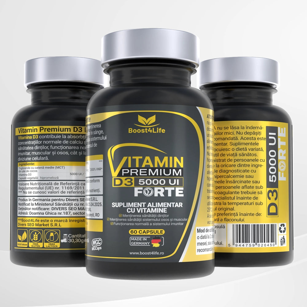 Vitamin Premium D3 (5000 UI), MG Caps, 60 capsule