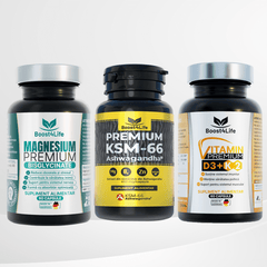Magneziu Bisglicinat + Vitamin D3+K2 + Ashwagandha KSM-66