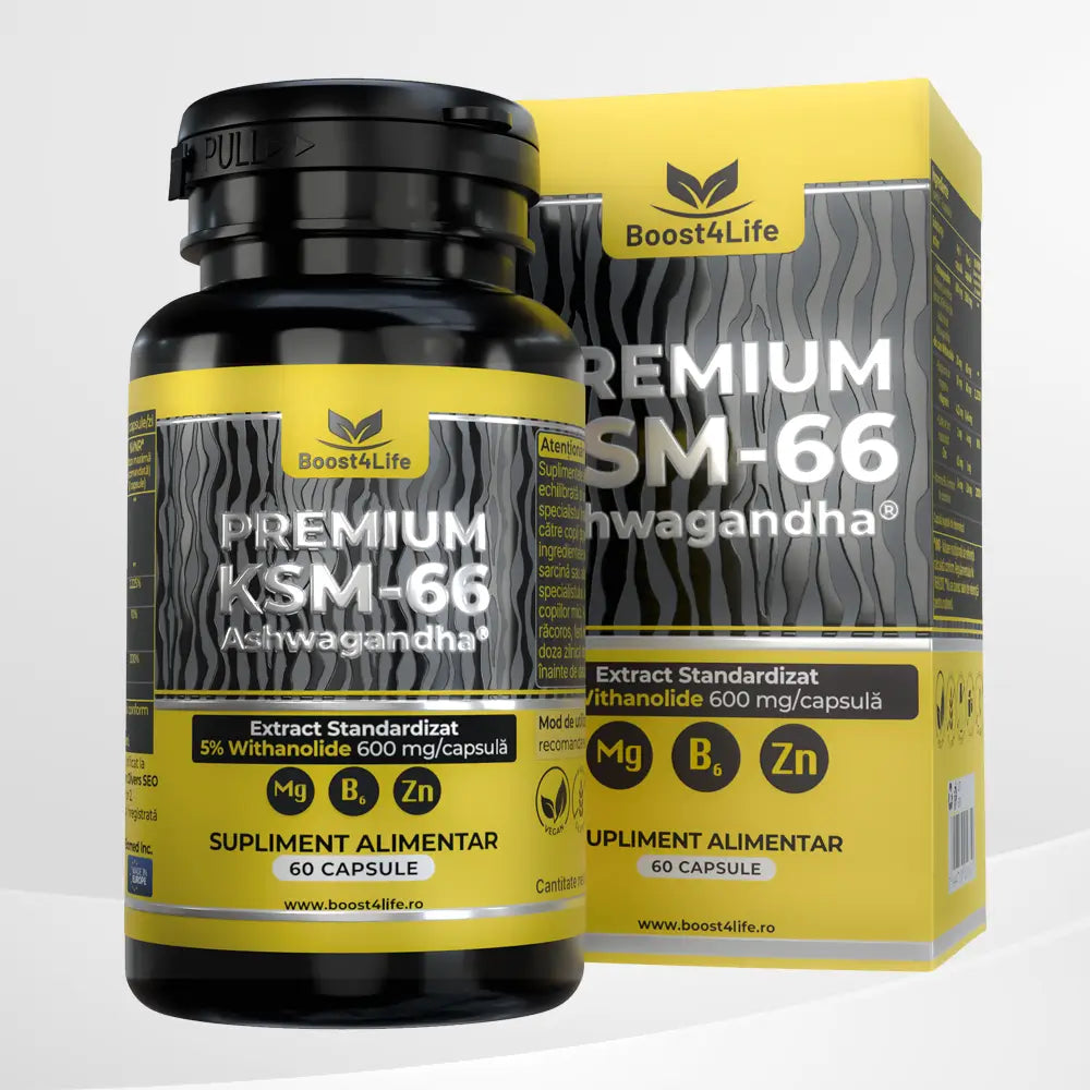 Ashwagandha KSM-66 Premium, 600 mg, 60 capsule vegane