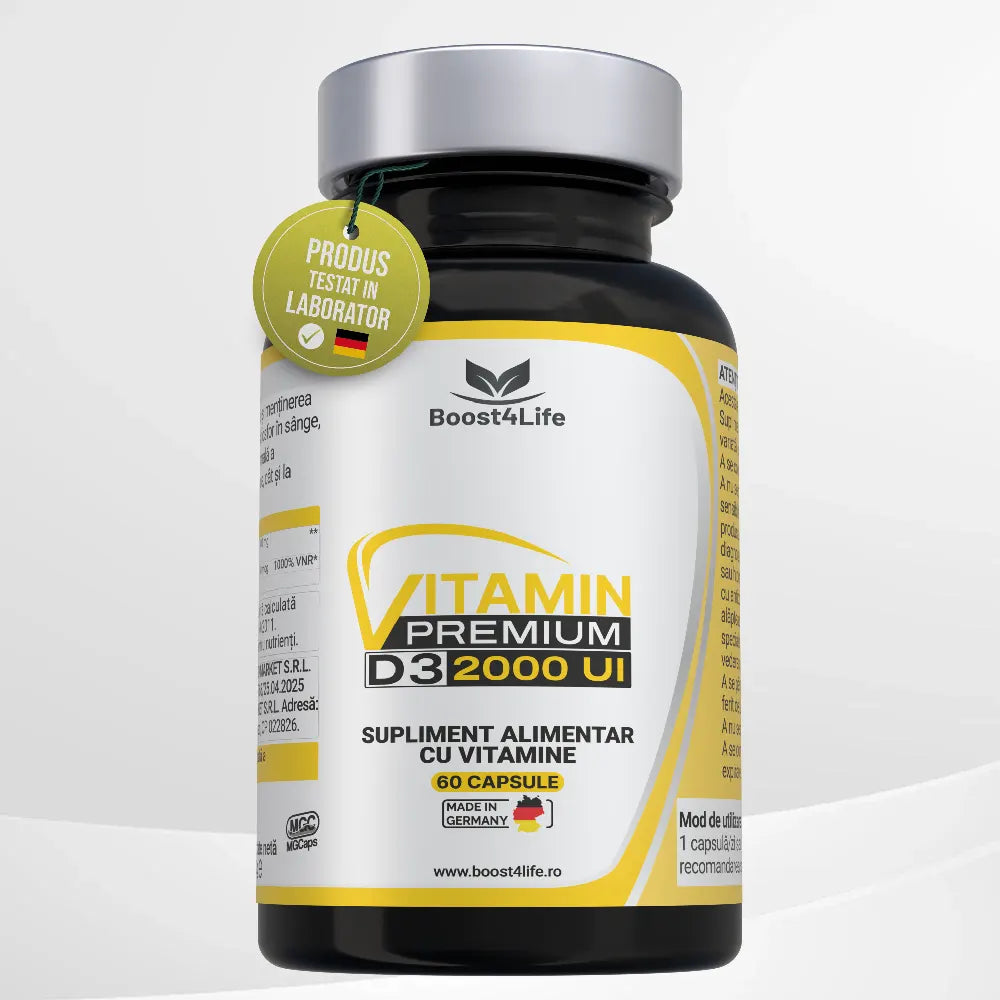 Vitamina D3 Premium (2000 UI), MG Caps®, 60 capsule moi