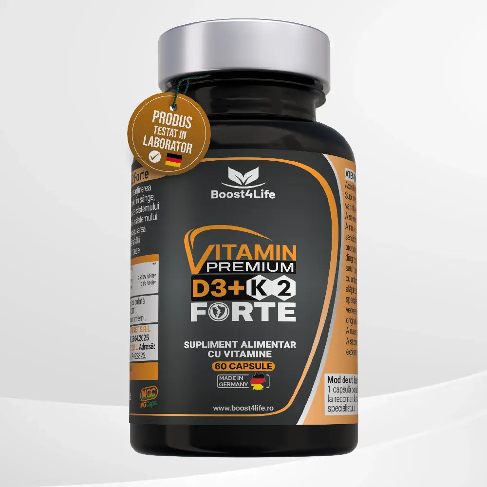 Vitamina D3+K2 Forte Premium, MG Caps®, 60 capsule moi