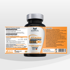 Vitamina D3+K2 Premium, MGCaps®, 60 capsule moi