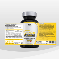 Vitamina D3 Premium (2000 UI), MG Caps®, 60 capsule moi