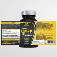 Vitamina D3 Forte Premium (5000 UI), MG Caps®, 60 capsule moi