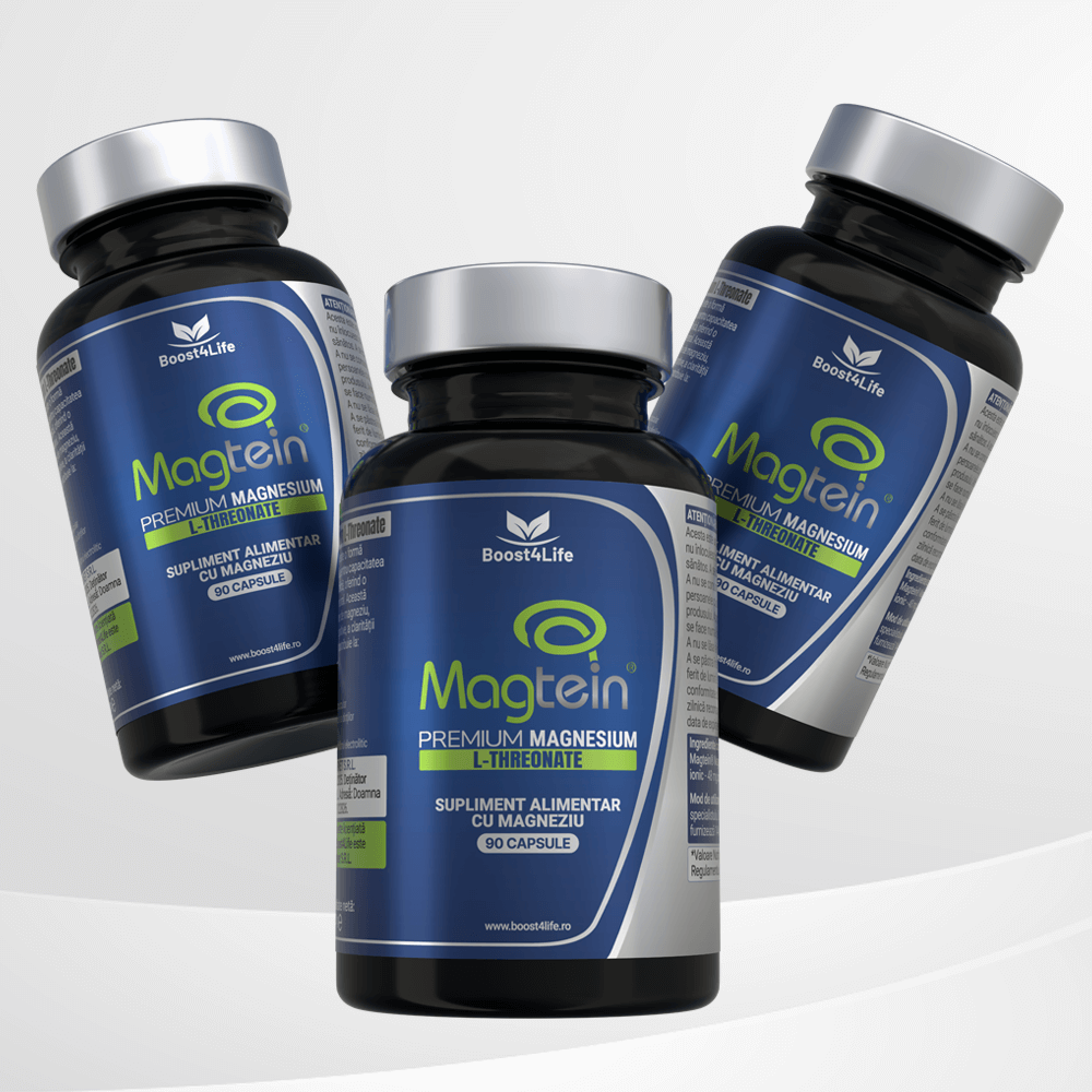 Magtein® Magneziu L-Treonat  Premium, 670 mg, 90 Capsule Vegane